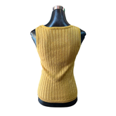Polera Lurex Brillos Cuello Redondo Sin Mangas